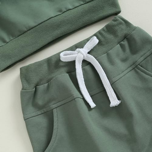 Tiacham Unisex Baby Clothes 2 Piece Sweatshirt Pant Set