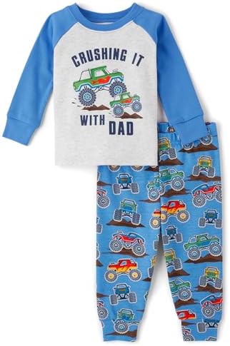 The Childrens Place Snug Fit Baby Boys 100 Cotton Pajama Set