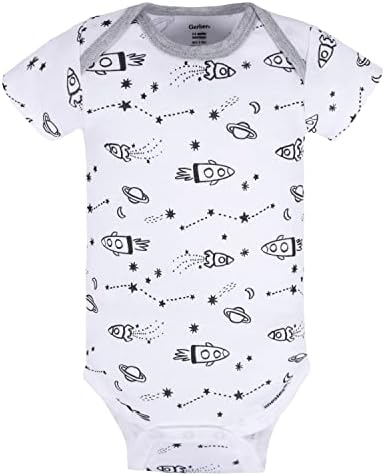 Gerber Baby-Boys 5-Pack Short Sleeve Onesies Perfect for Layering