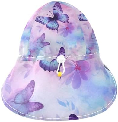 J JOYSAY Baby Toddler Purple Spider sun hat UPF 50