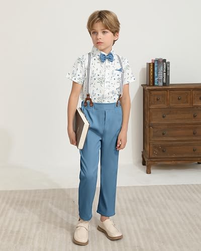 YUEMION Toddler Boy Suit Wedding Dress Set