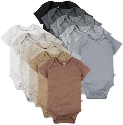 HonestBaby 10-Piece Organic Cotton Bodysuits