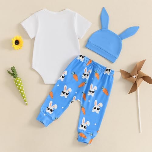 Newborn Baby Rabbit Romper Set for Easter - 3-Piece Design