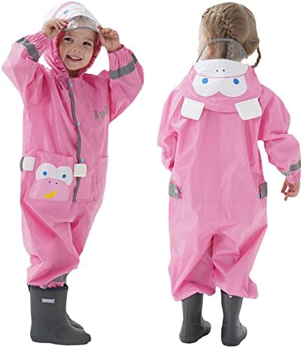 Fewlby Kids Toddler One-Piece Rain Jacket