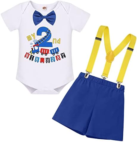 IBTOM CASTLE 1st Birthday Outfit - Jungle Woodland Animal Romper Bloomers Suspenders 3PCS