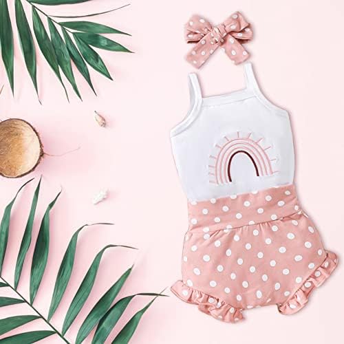 One Year Old Girl Camisole Romper Set