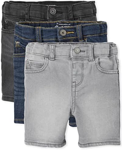 The Childrens Place Boys Stretch Denim Shorts
