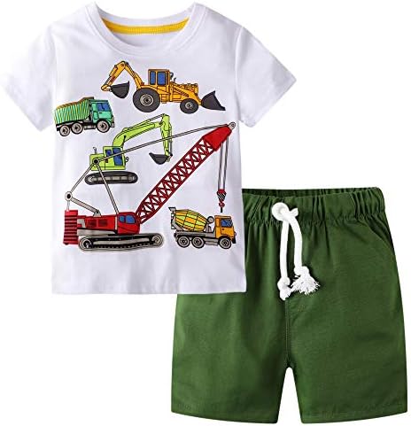 Cool Cotton Toddler Boys Sets 2-7 Dinosaur Shark Animal Pjs