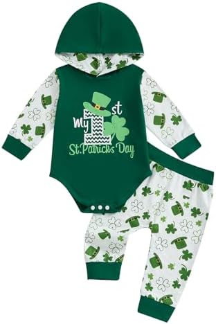BemeyourBBs St Patricks Day First Day Baby Romper Set