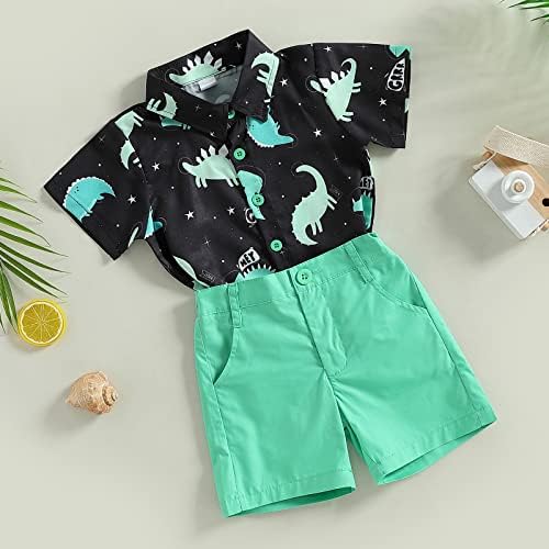 Tsnbre Dinosaur-Themed Toddler Boy Clothing Set