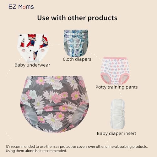 EZ Moms 10-Pack Waterproof Plastic Underwear for Baby