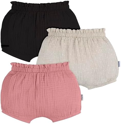 Gerber Baby Girls 3-Pack Bubble Shorts 3-24 Months