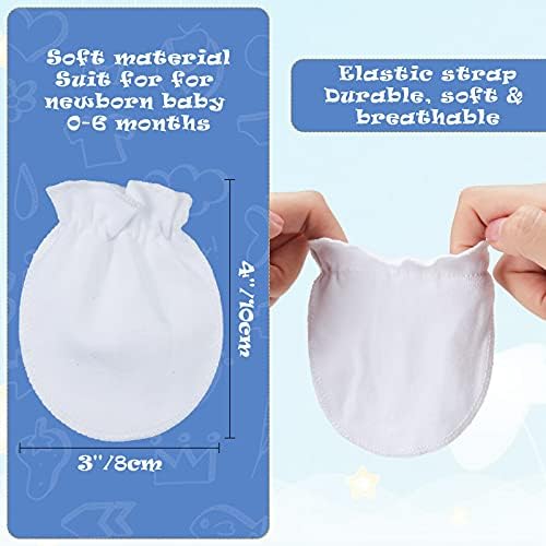 9 Pairs Newborn Baby Mittens 0-6 Months Soft No Scratch Gloves