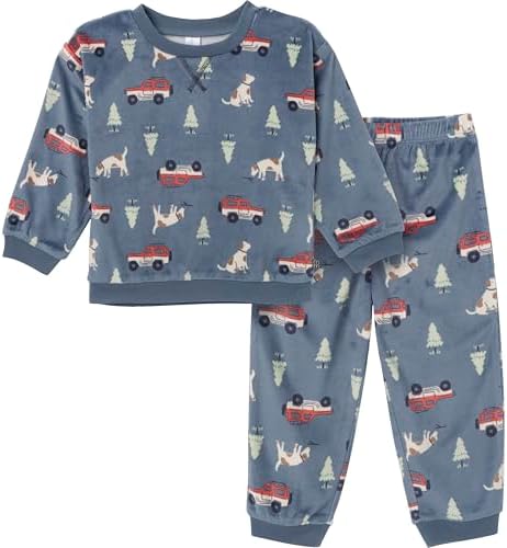 Modern Moments by Gerber Unisex Toddler Bunny Fleece Pajama Set