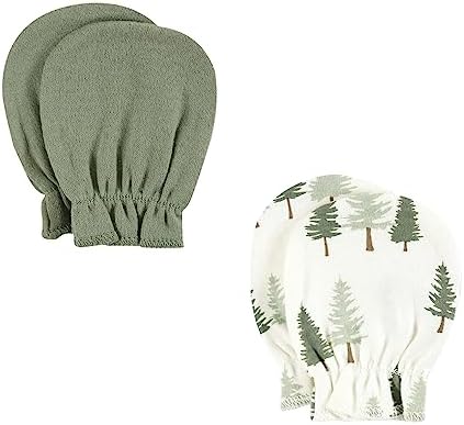 Hudson Baby Unisex Cotton Scratch Mittens