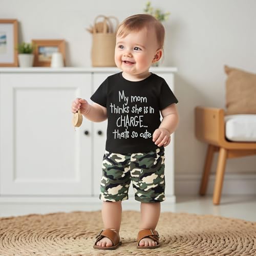 Wdehow Toddler Boys Summer Camouflage Sets