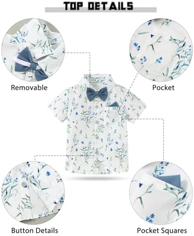 YUEMION Toddler Boy Suit Wedding Dress Set