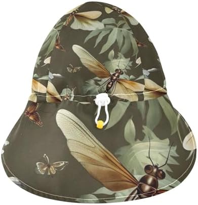 J JOYSAY Dragonfly Leaves Baby Sun Hat toddler UPF 50 vibrations