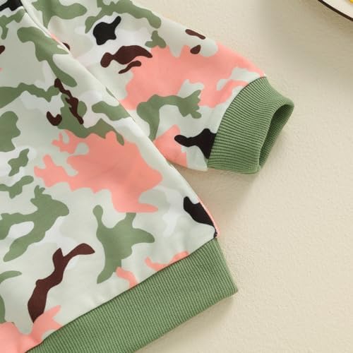 Camo Sweatshirt and Jogger Pants Set for Baby Girls