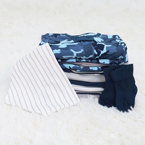 23-Piece Soft Blue Layette Set for Newborn Boys