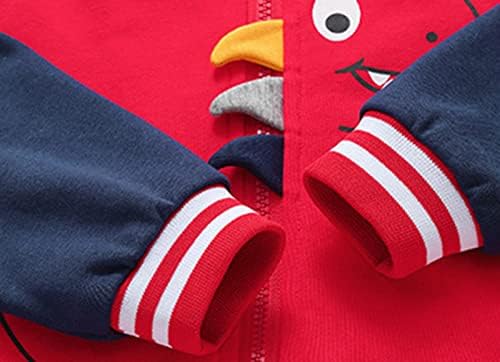 Dinosaur-Backed Baseball Jacket for Little Ones