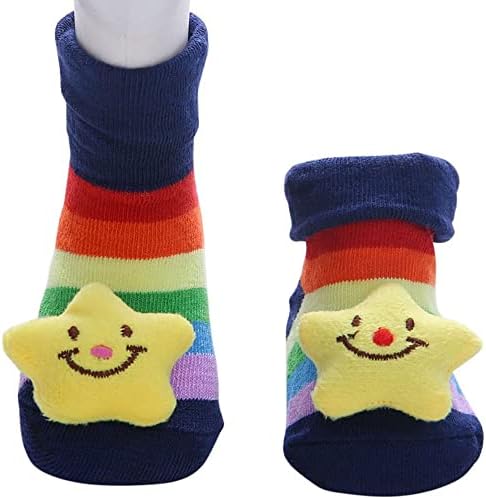 6-Piece Baby 3D Cartoon Anti-Skid Booties