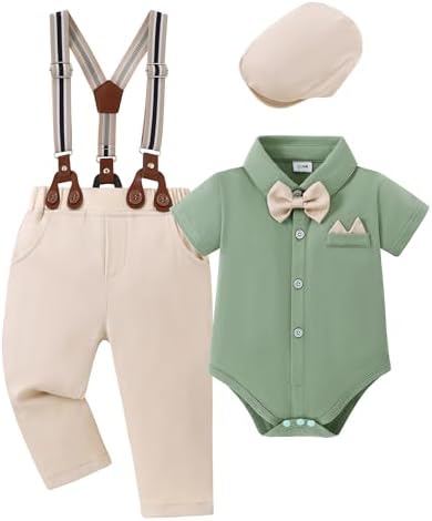 YALLET Baby Boy Tuxedo Suit for Gentlemen
