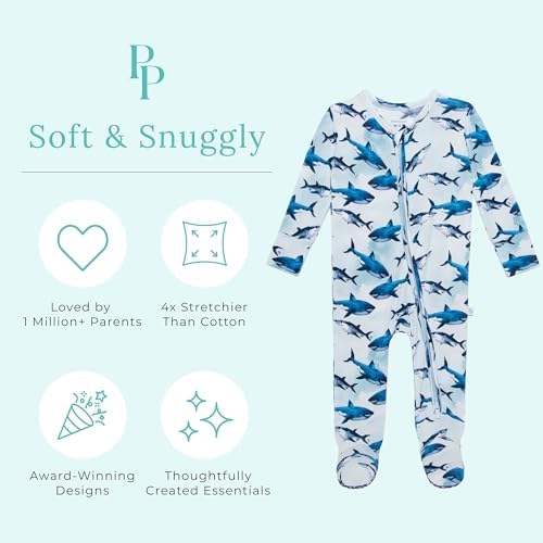 Posh Peanut Baby Boy Pajamas Bamboo Soft Comfortable
