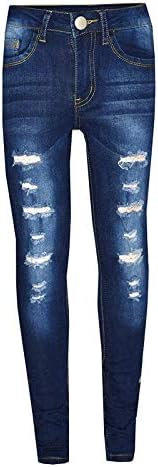 Unisex Boys Cotton Slim Jeans Pants