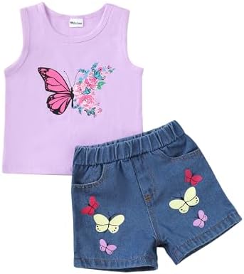 Mikrdoo Baby Girl Clothing Toddler Newborn toage summer outfits set