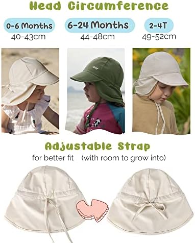Adjustable Baby Sun_hat UPF 50 for Boys Girls