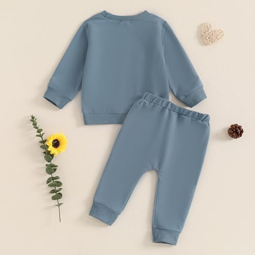 Cute Winter Outfit for Babies FallSpring Tee and Pants Set