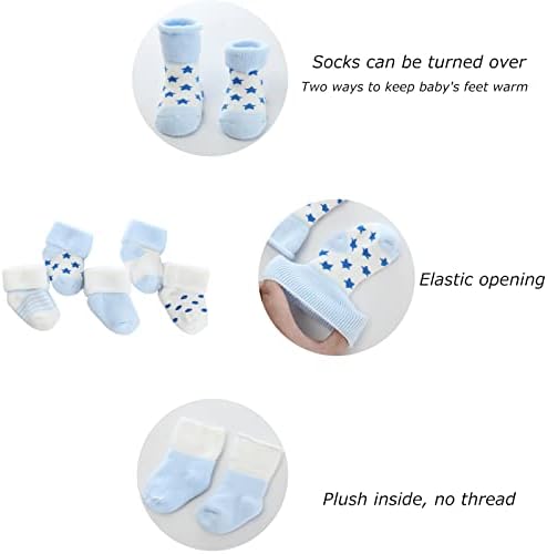 Mamimaka Baby Caps Mittens Thick Socks for Boys Girls