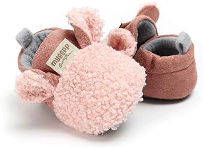 Ohwawadi infant baby boys girls slippers cozy fleece bootsies soft bottom warm