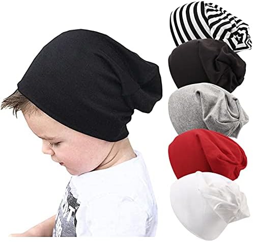 5-Piece Baby Beanie Hats for Kids 3M-6Yr