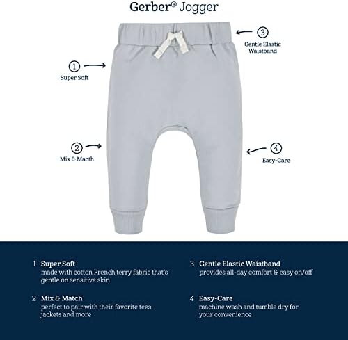 3-Pair Jogger Pants for Babies