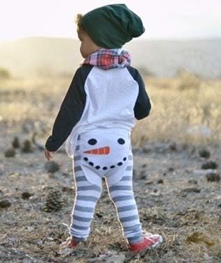 Doodle Pants Winter Snowman 3M-24M Toddler Boys Girls Legging