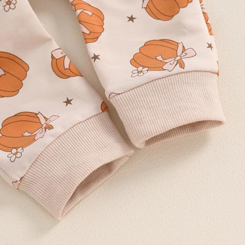 Halloween Spooky Toddler Outfit - Cute pumpkin Sweater Pants Set
