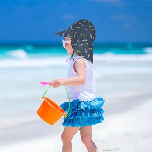 KLL Unisex Baby Sunhat Boys UV Protection Hat Large Brim