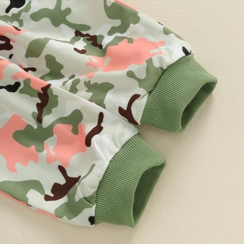 Camo Sweatshirt and Jogger Pants Set for Baby Girls