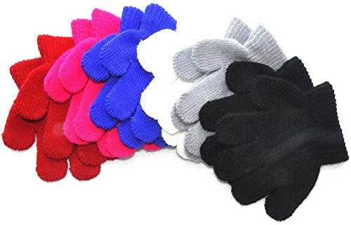 Cozy Warm Knitted Winter Gloves for Toddlers Girls 1-3 Years Old