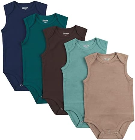 Hanes Baby Boys Girls Ultimate Flexy Bodysuit 5-Pack