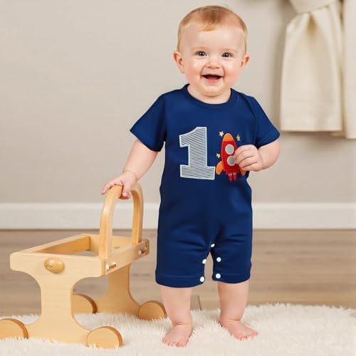 Space RocketRomper for 1st Birthday