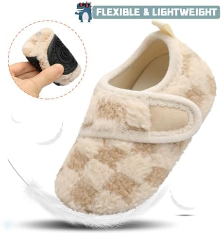 Scurtain Toddler Warm Winter House Slippers