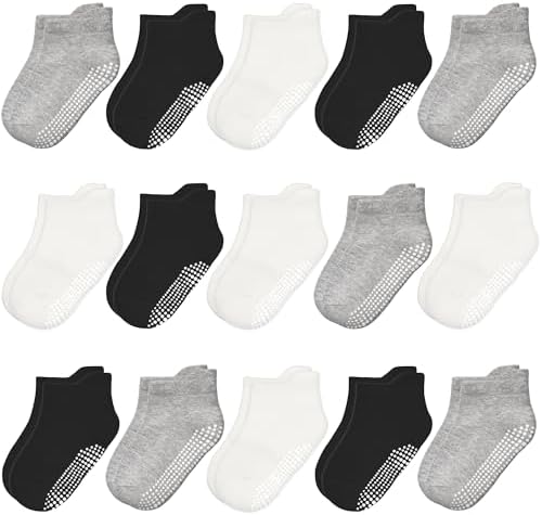 Non-Slip Toddler Socks for 1-7 Years