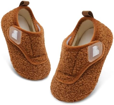 Barerun Toddler Cozy Slippers for Boys Girls