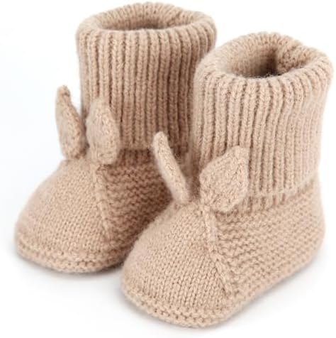 Loyfoky Baby Booties Newborn First Walkers Knit Boots Warm Crib Socks