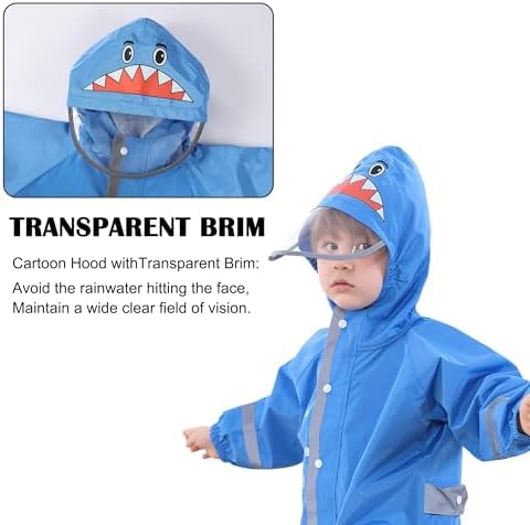 Fewlby Cute Toddler Rain Jacket