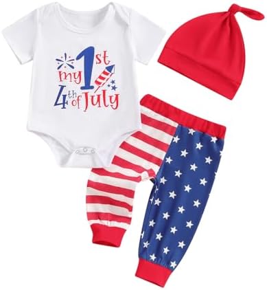 Perfect 4th Of July Baby Outfit For Boys All American