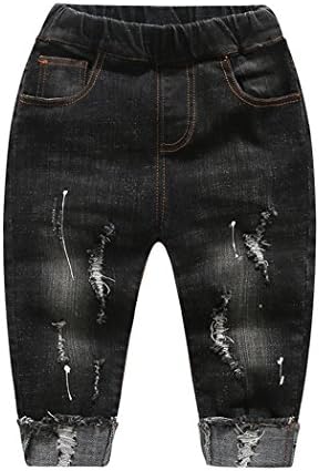 KIDSCOOL SPACE Ripped Elastic Jeans for Kids